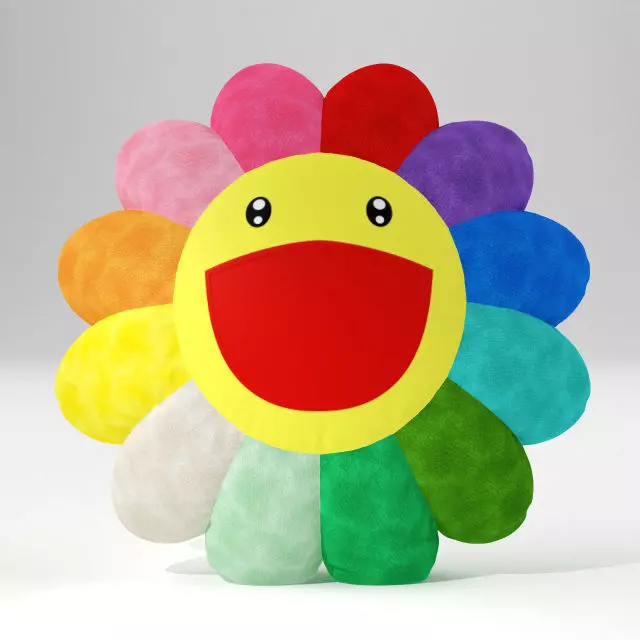 Flower pillow Free 3D model
