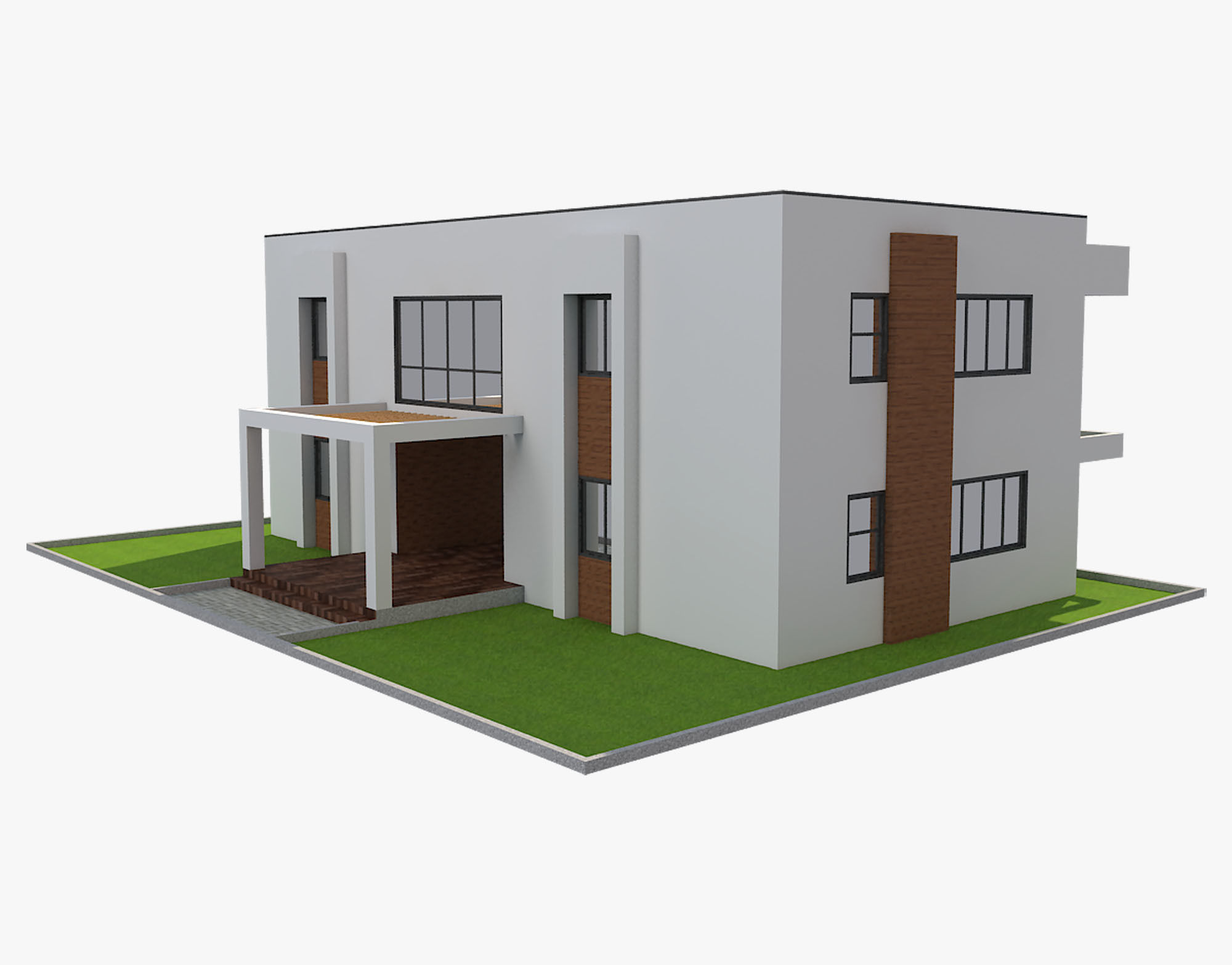 Modern House 8 3D model_13