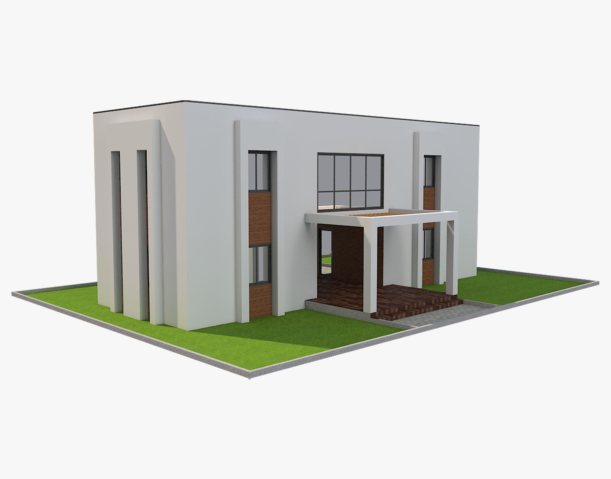 Modern House 8 3D model_12