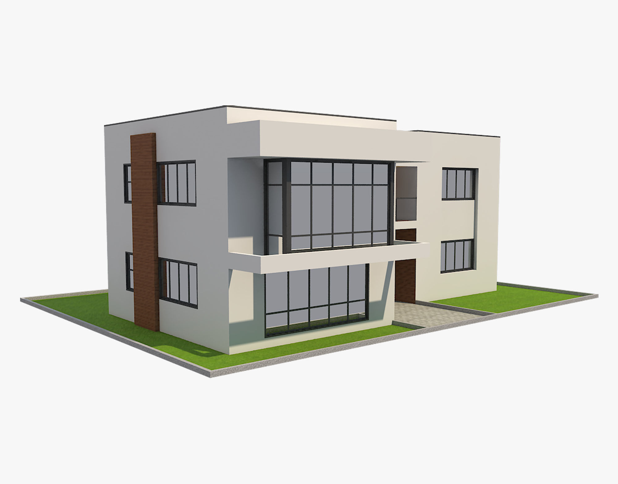 Modern House 8 3D model_11