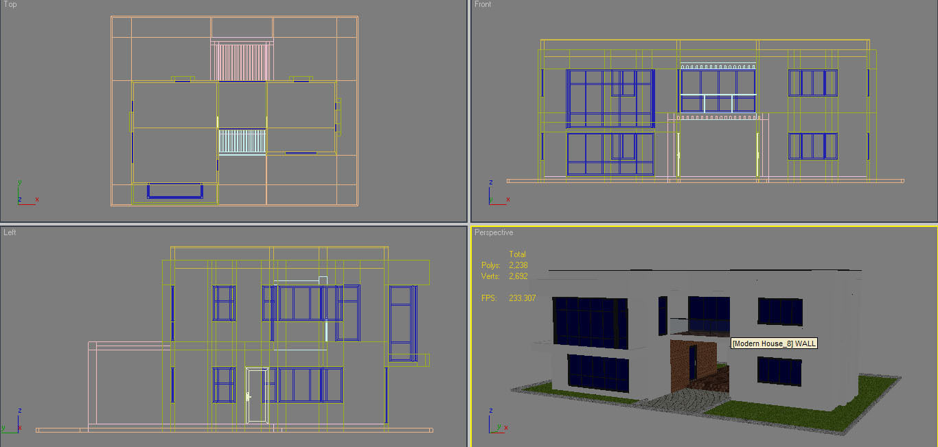 Modern House 8 3D model_10