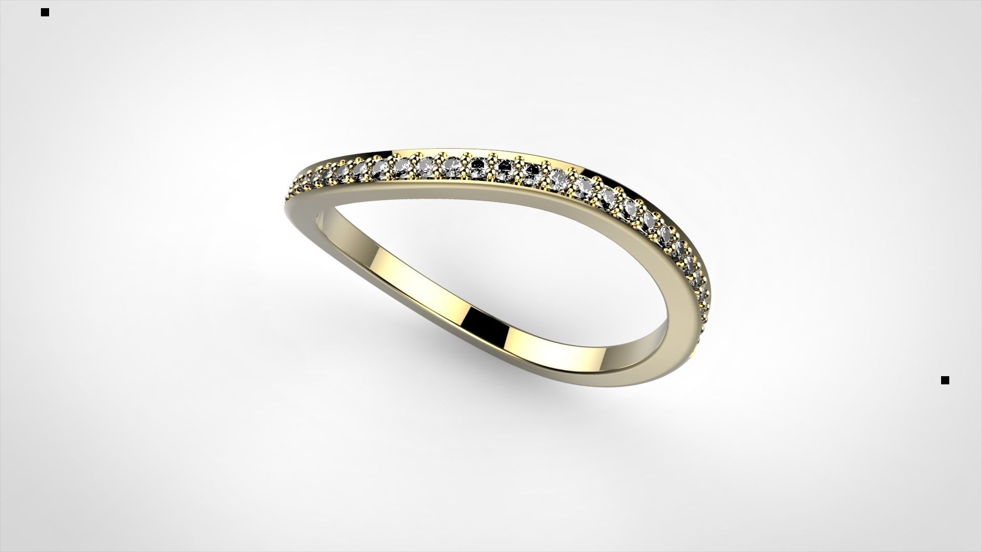 wave ring pre setting 3D print model_3