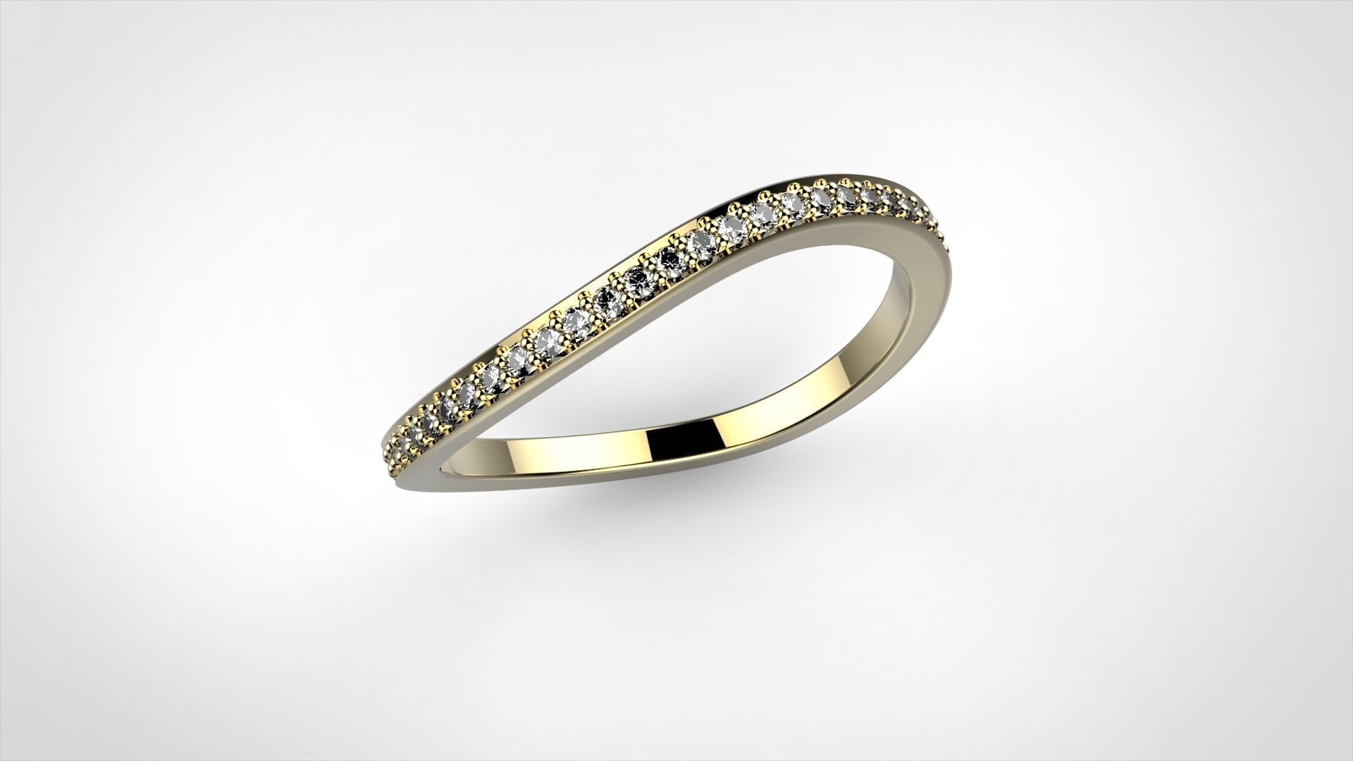 wave ring pre setting 3D print model_4