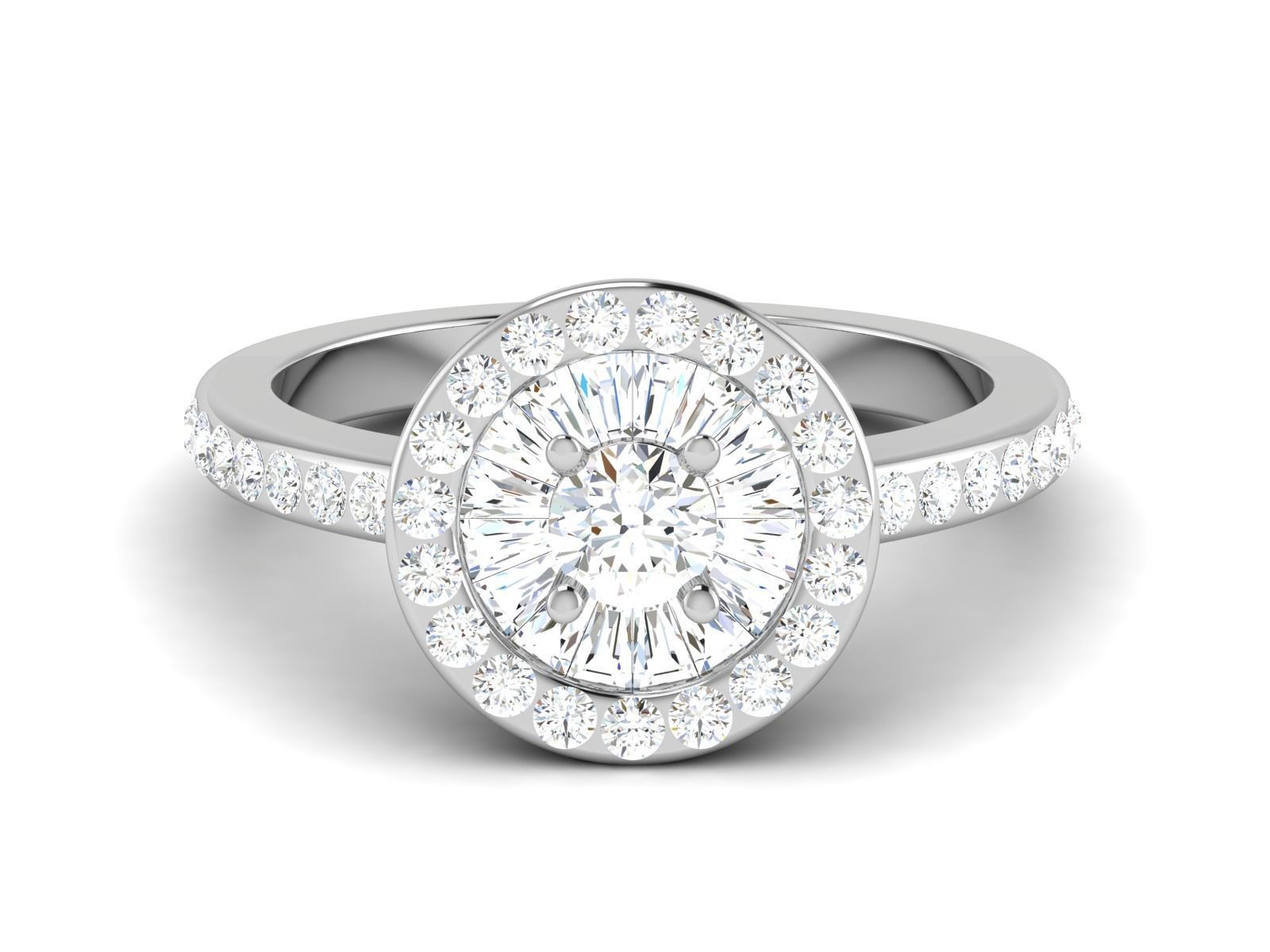 Solitaire ring 3dm stl render detail 3D print model 3D print model_4