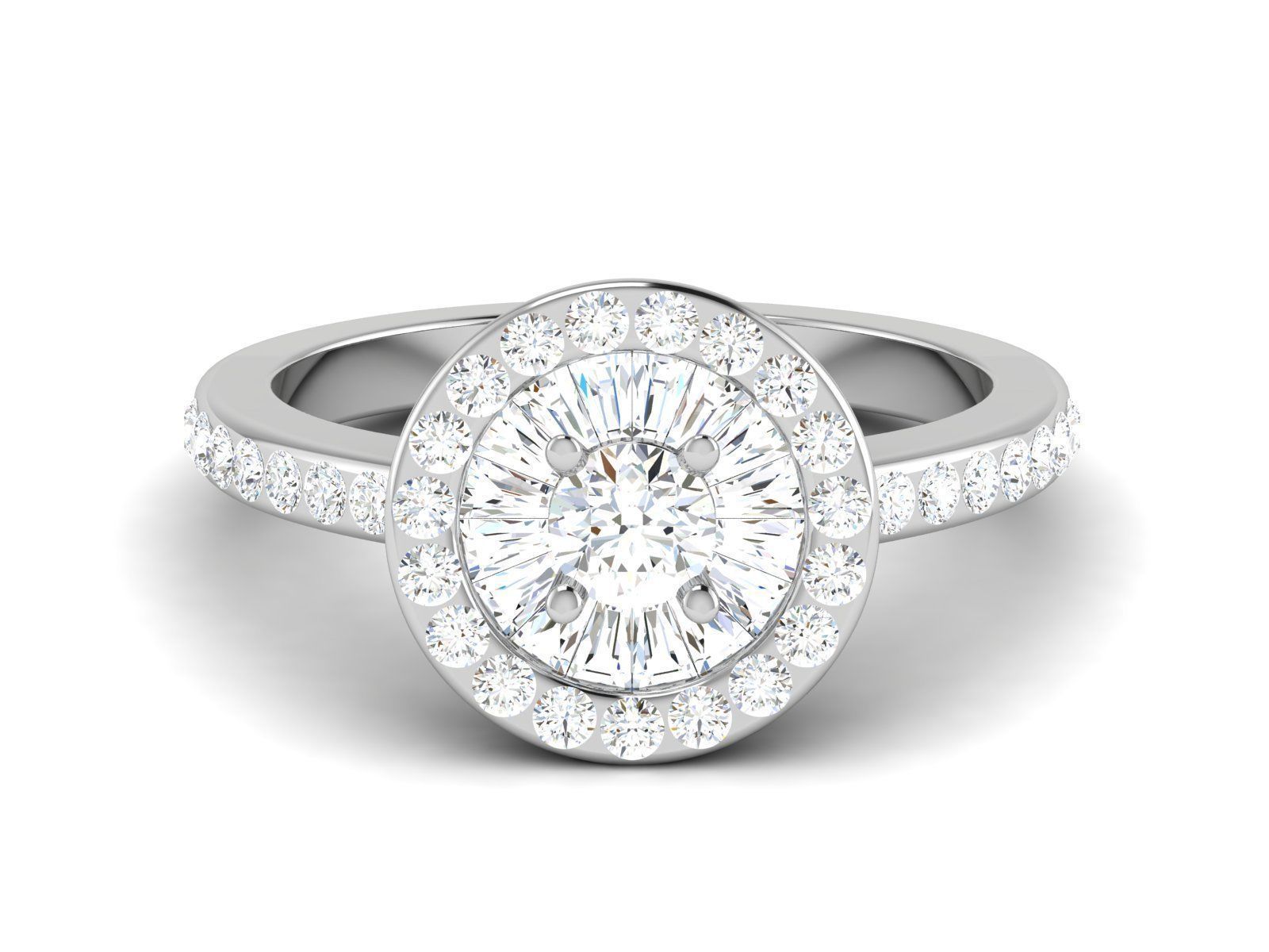 Solitaire ring 3dm stl render detail 3D print model 3D print model_3