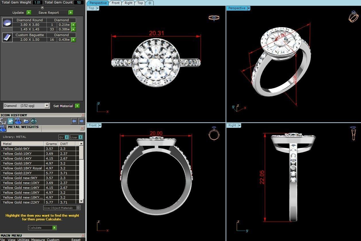 Solitaire ring 3dm stl render detail 3D print model 3D print model_1
