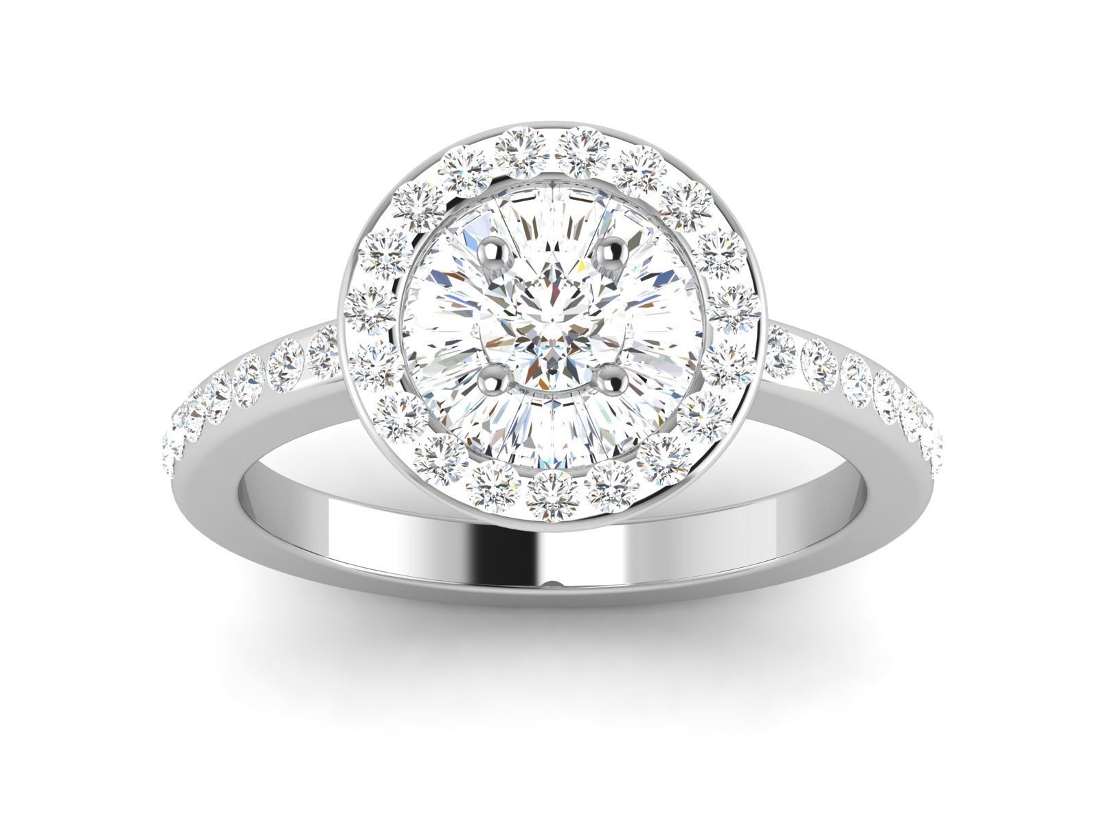 Solitaire ring 3dm stl render detail 3D print model 3D print model_6