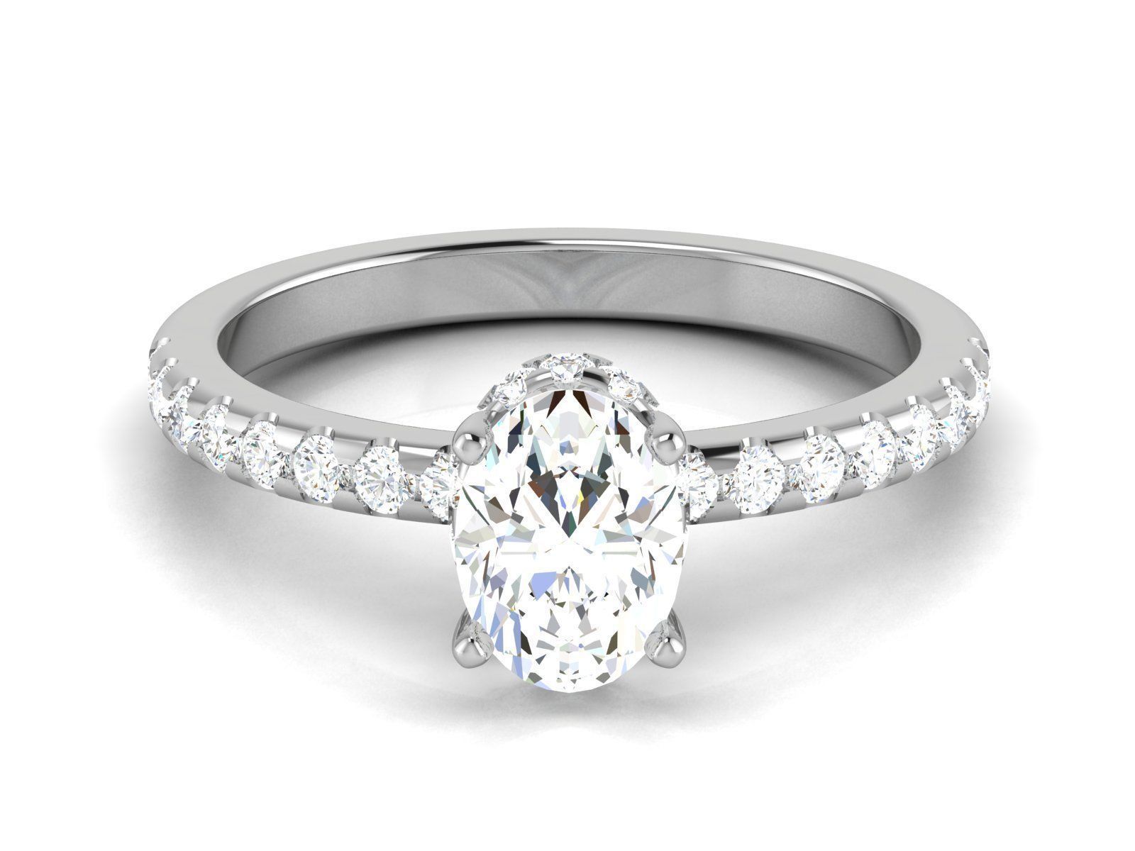 Solitaire ring 3dm stl render detail 3D print model 3D print model_2