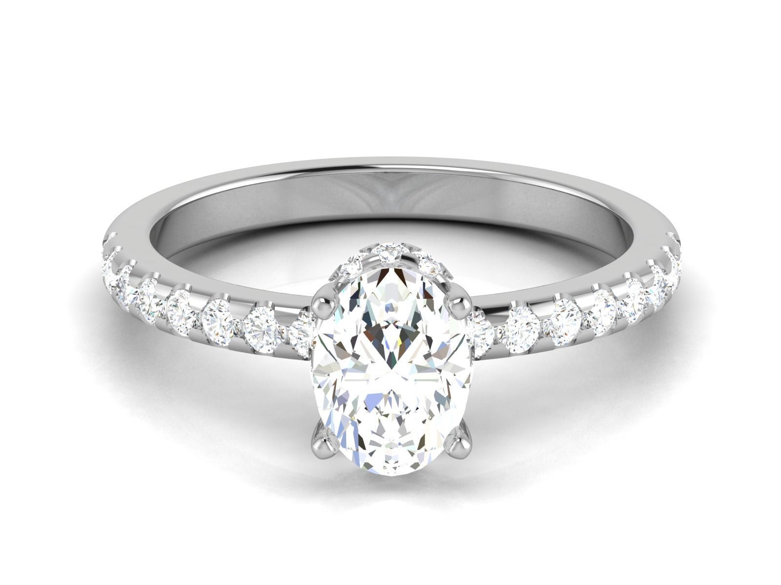 Solitaire ring 3dm stl render detail 3D print model 3D print model_3