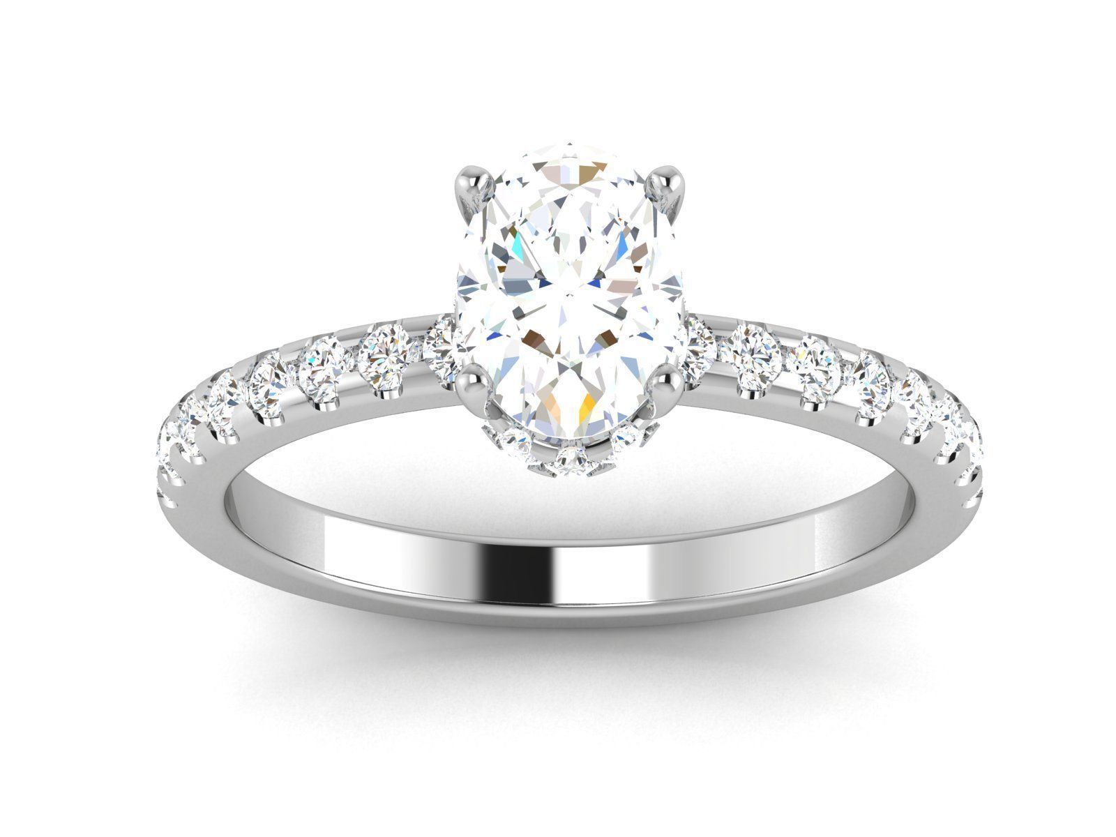 Solitaire ring 3dm stl render detail 3D print model 3D print model_4