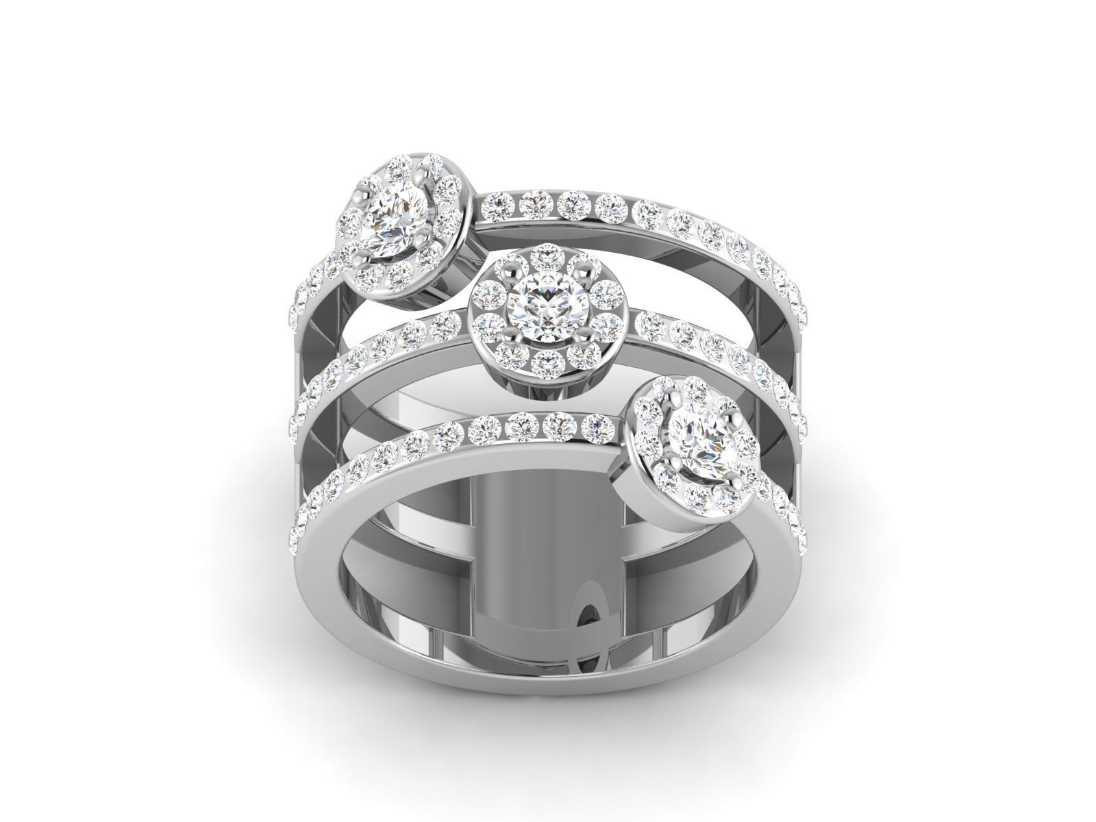 Solitaire ring 3dm stl render detail 3D print model 3D print model_5