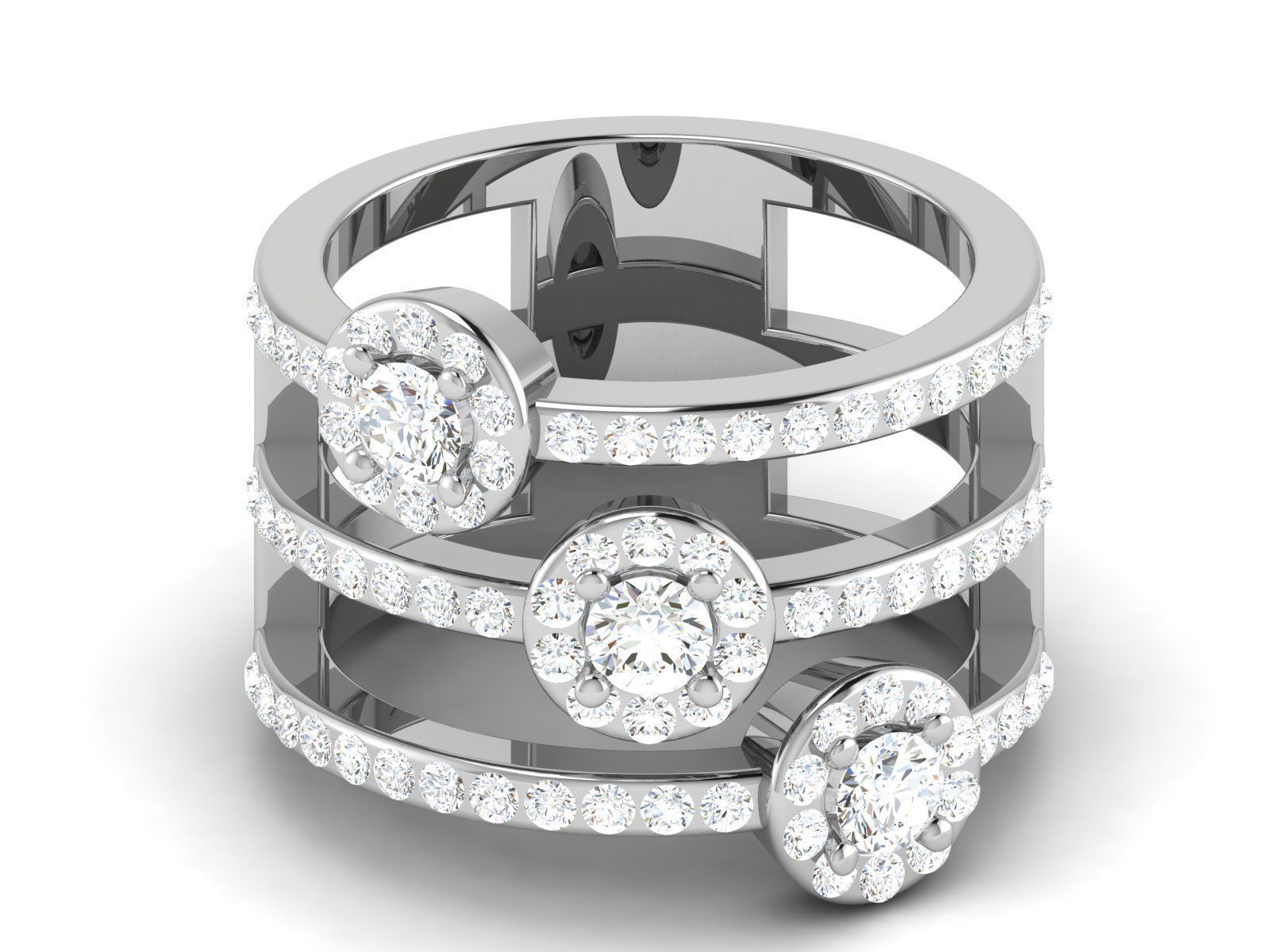 Solitaire ring 3dm stl render detail 3D print model 3D print model_2