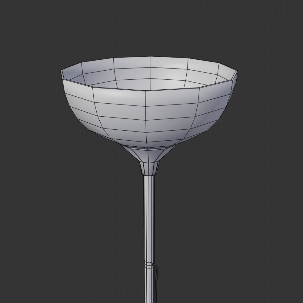 Floorlamp Uplighter 3D model_1