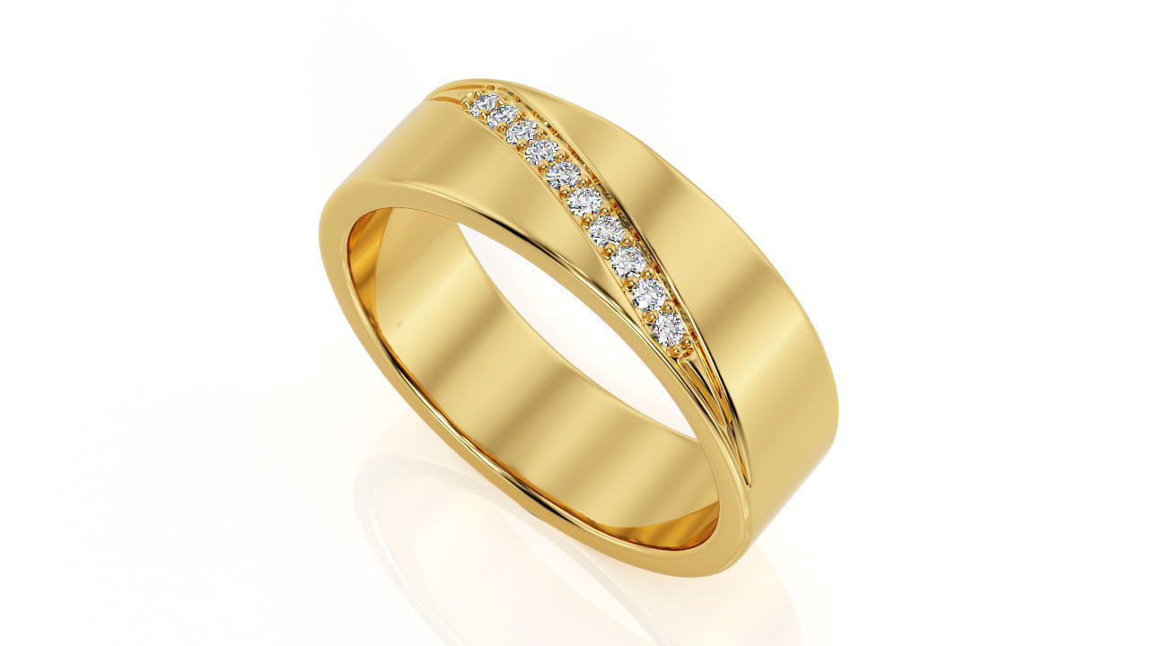 Ring Band R 0025 3D print model_2