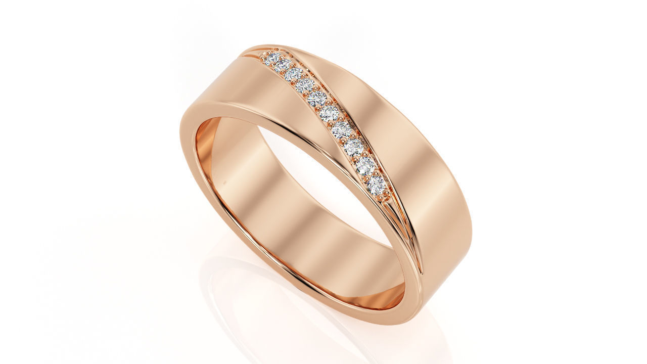 Ring Band R 0025 3D print model_1