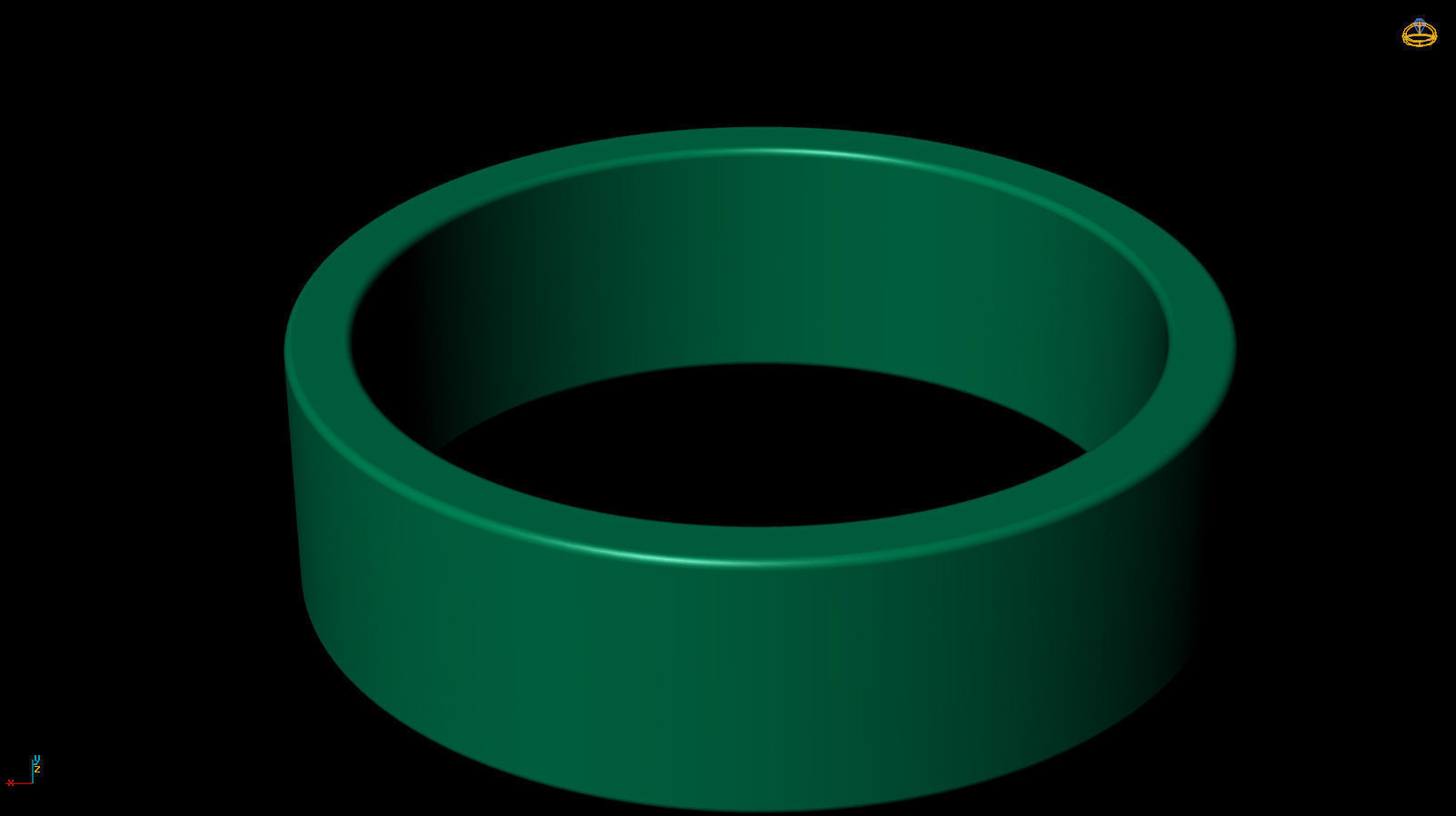 Ring Band R 0025 3D print model_5