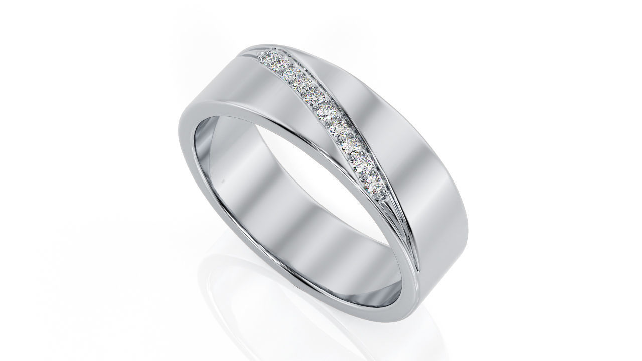 Ring Band R 0025 3D print model_3