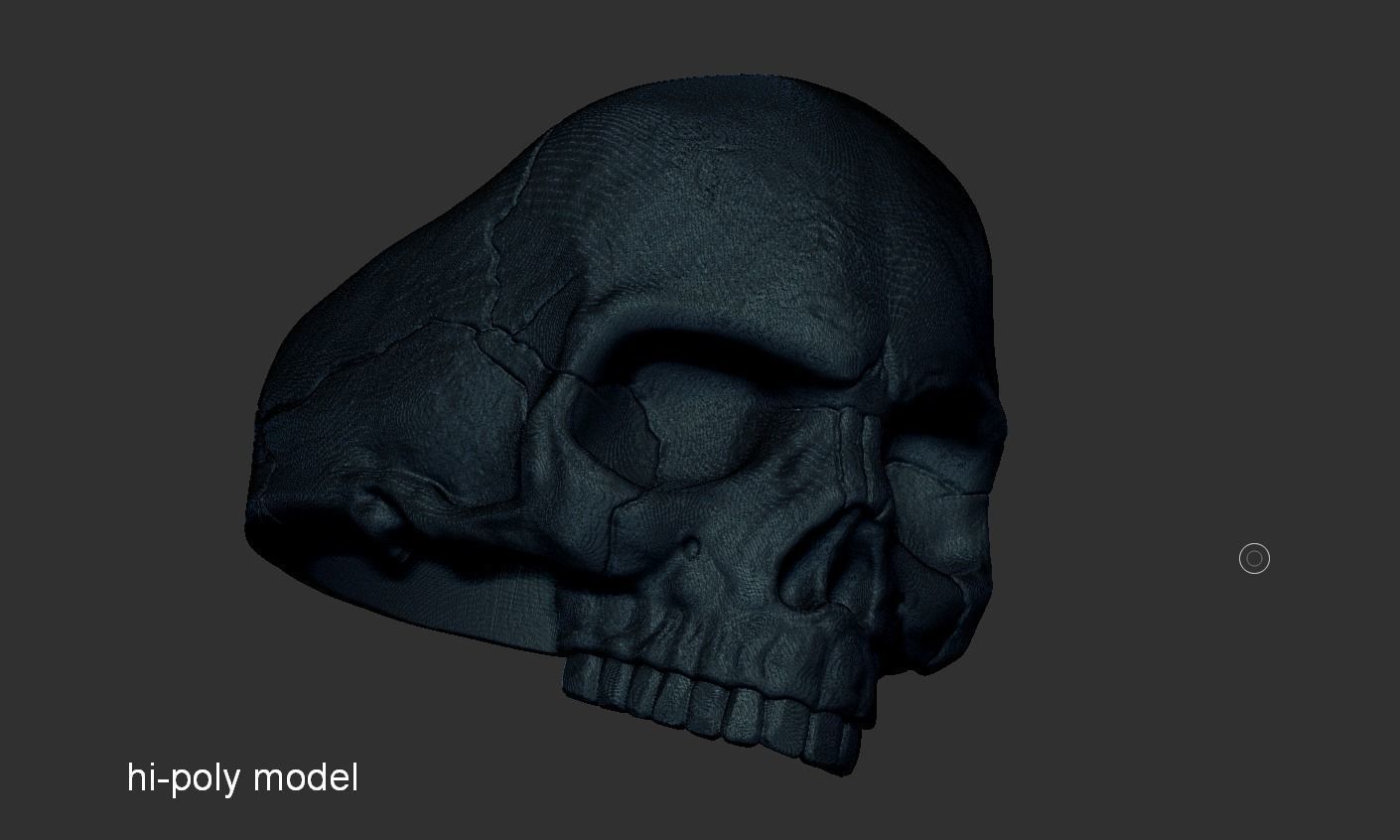 Skull ring 01 3D print model_9