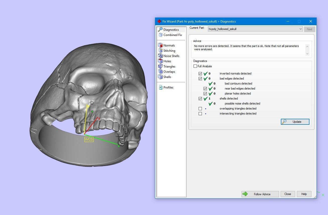 Skull ring 01 3D print model_14
