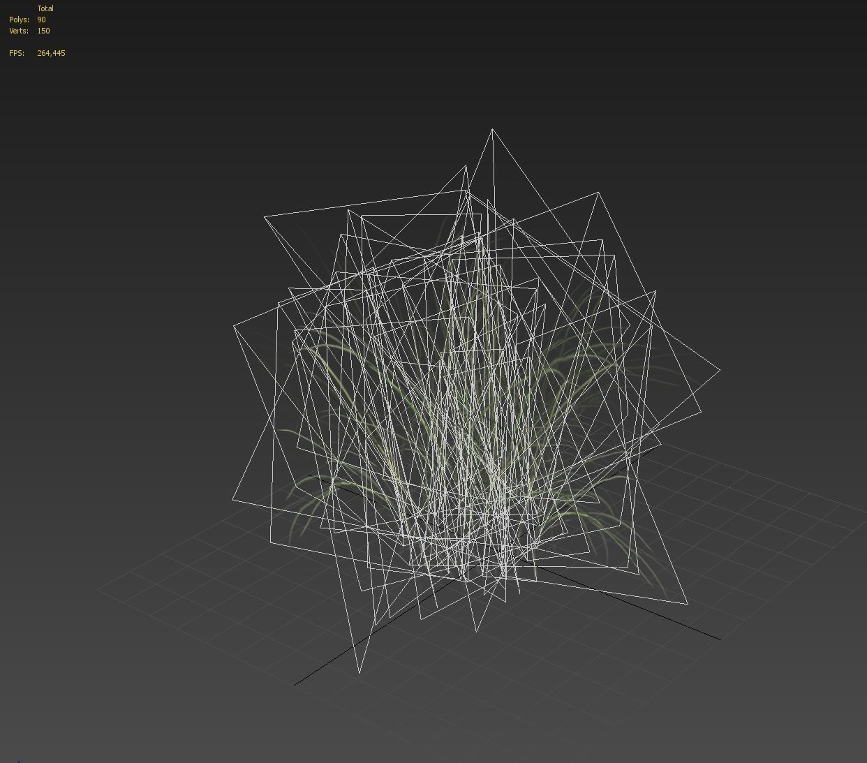 Reed grass vegetation 3D model_10