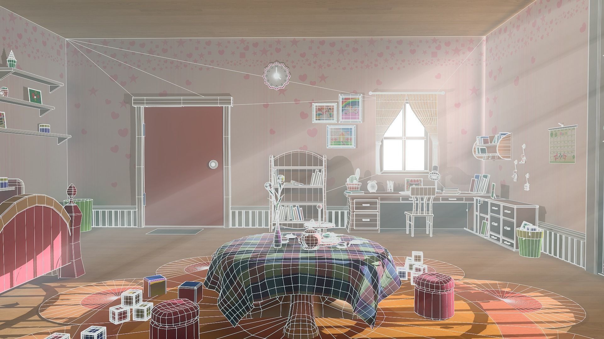 Asset - Cartoons - Bedroom- 03 - 3D Model  3D model_10