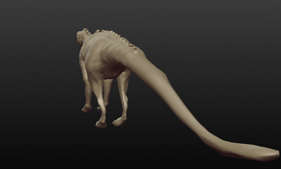 DINOSAUR SCULPTED Free 3D model_12