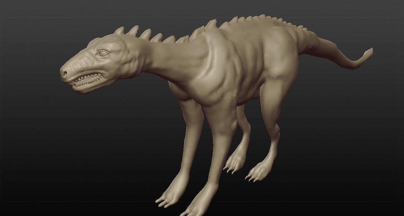 DINOSAUR SCULPTED Free 3D model_14