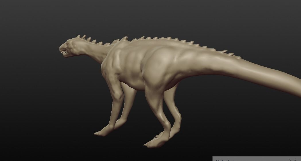DINOSAUR SCULPTED Free 3D model_13