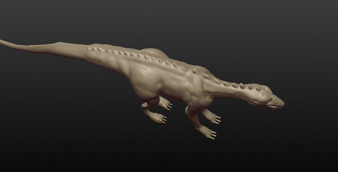 DINOSAUR SCULPTED Free 3D model_4