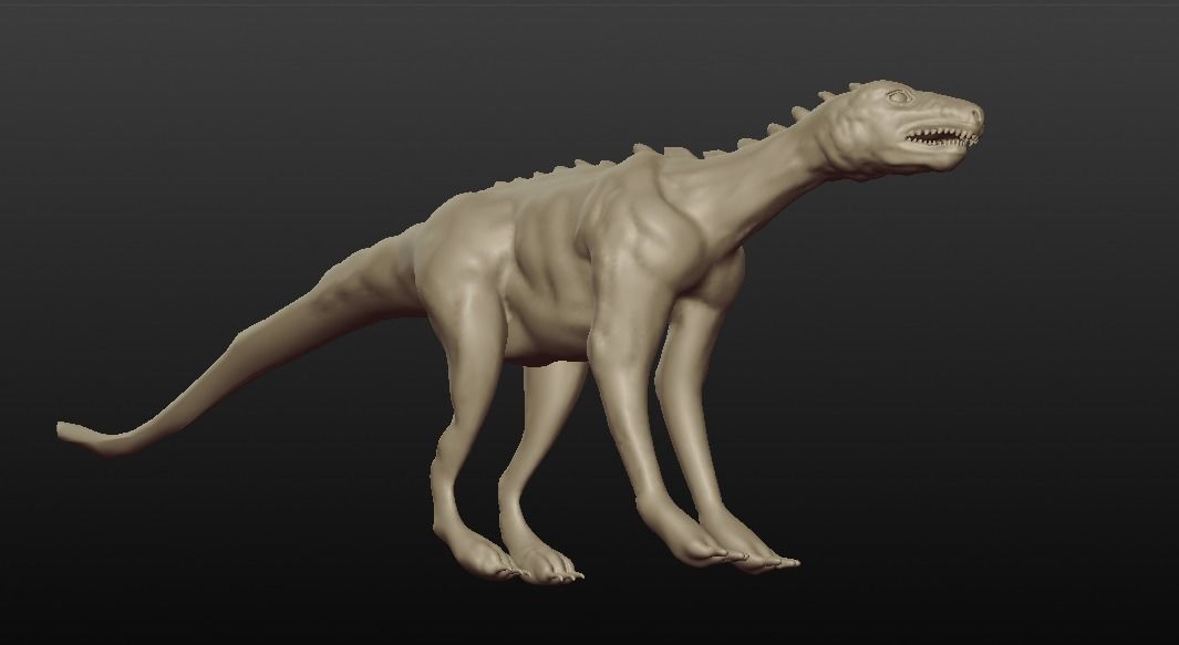 DINOSAUR SCULPTED Free 3D model_6