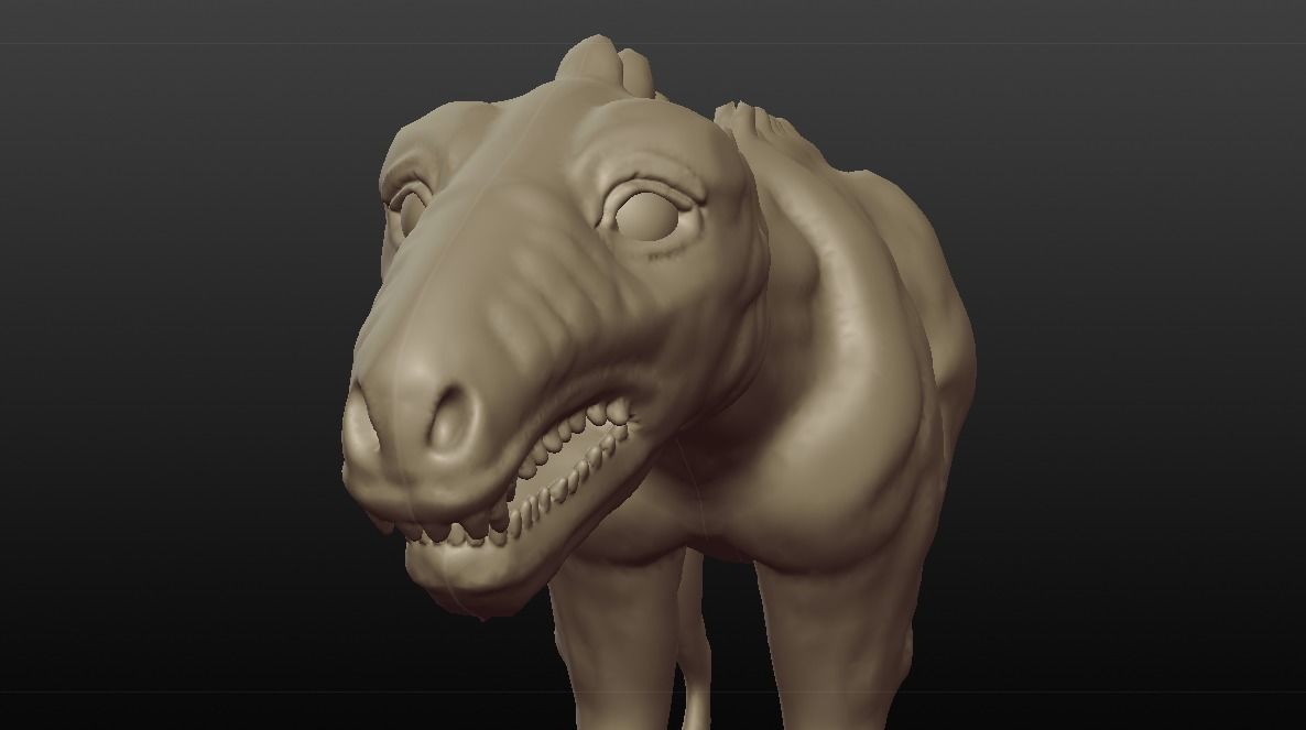DINOSAUR SCULPTED Free 3D model_1