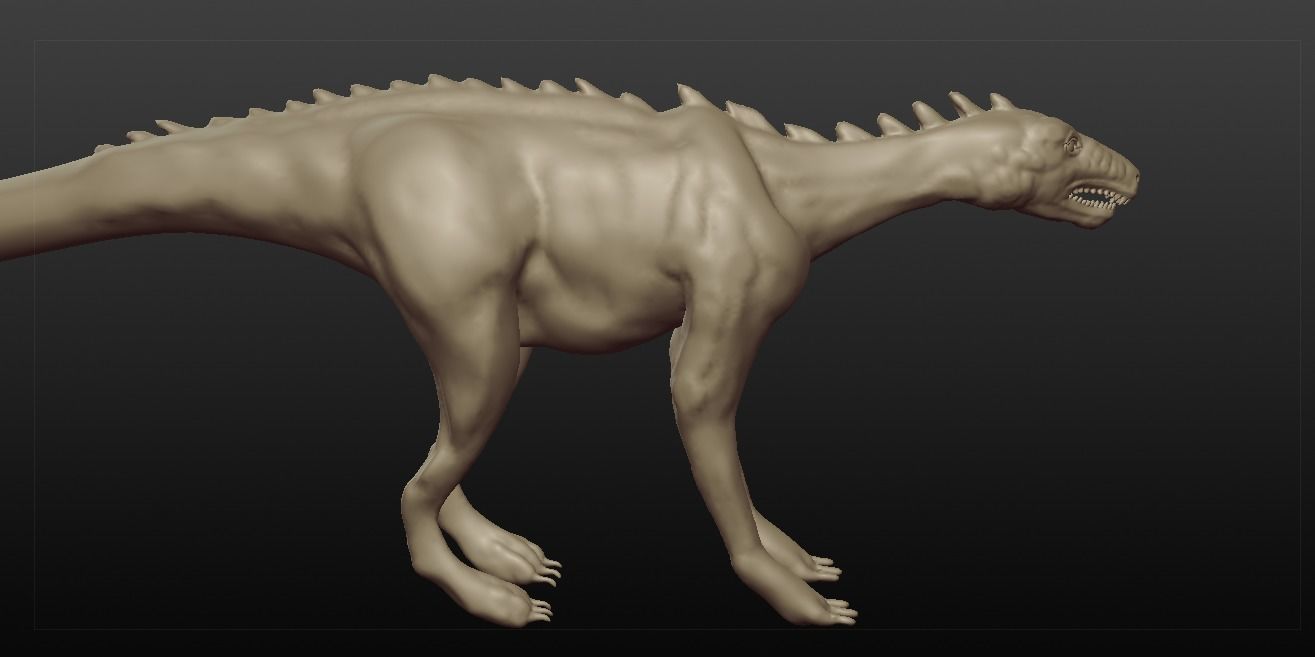 DINOSAUR SCULPTED Free 3D model_10