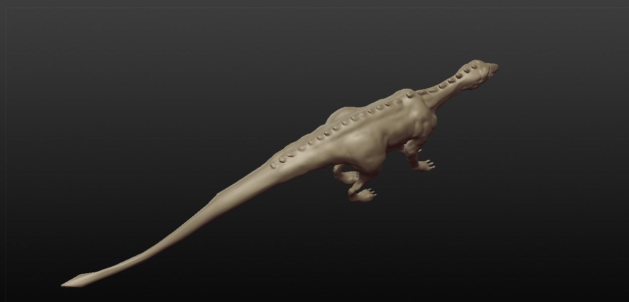 DINOSAUR SCULPTED Free 3D model_8