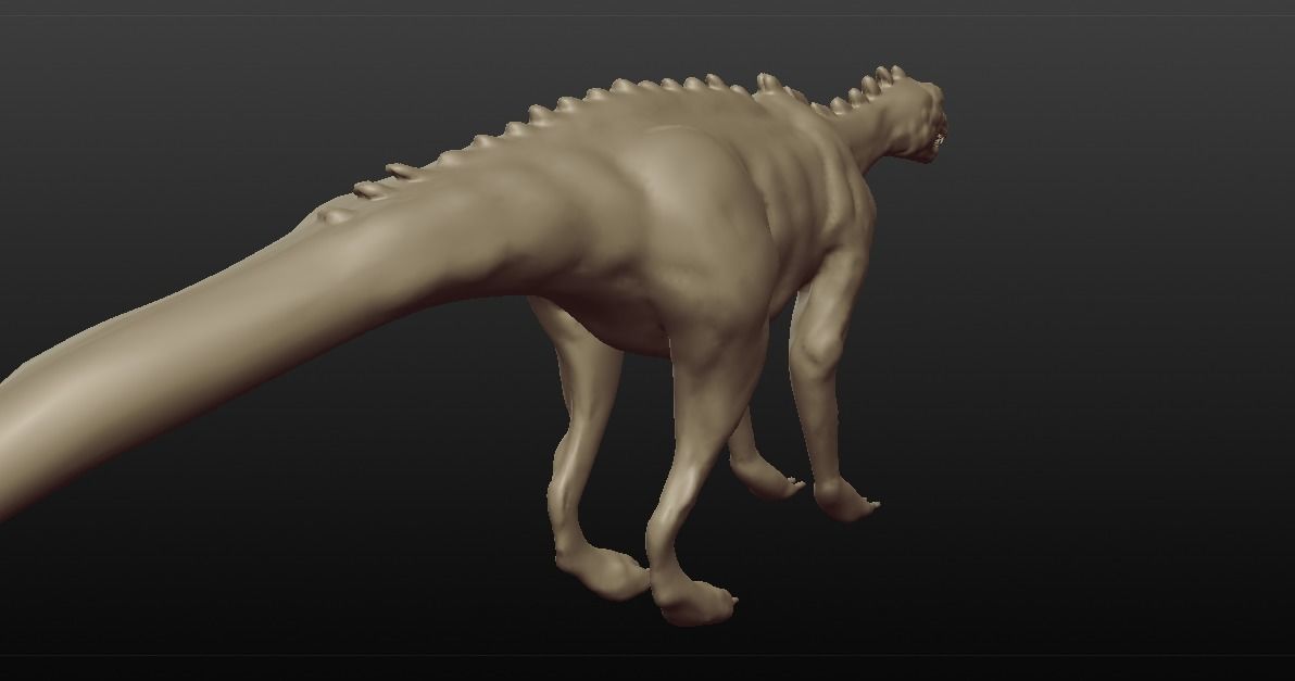 DINOSAUR SCULPTED Free 3D model_11