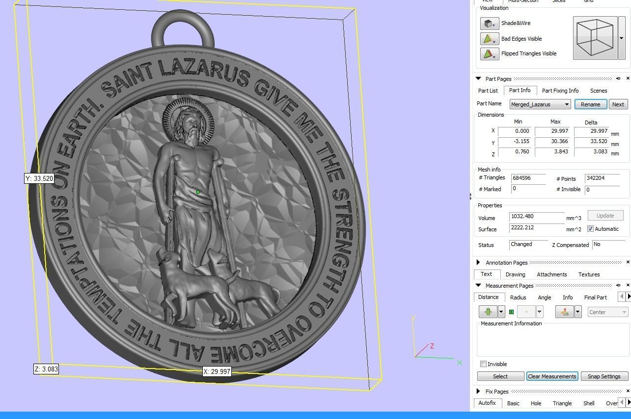 Saint Lazarus Pray 3D print model_5
