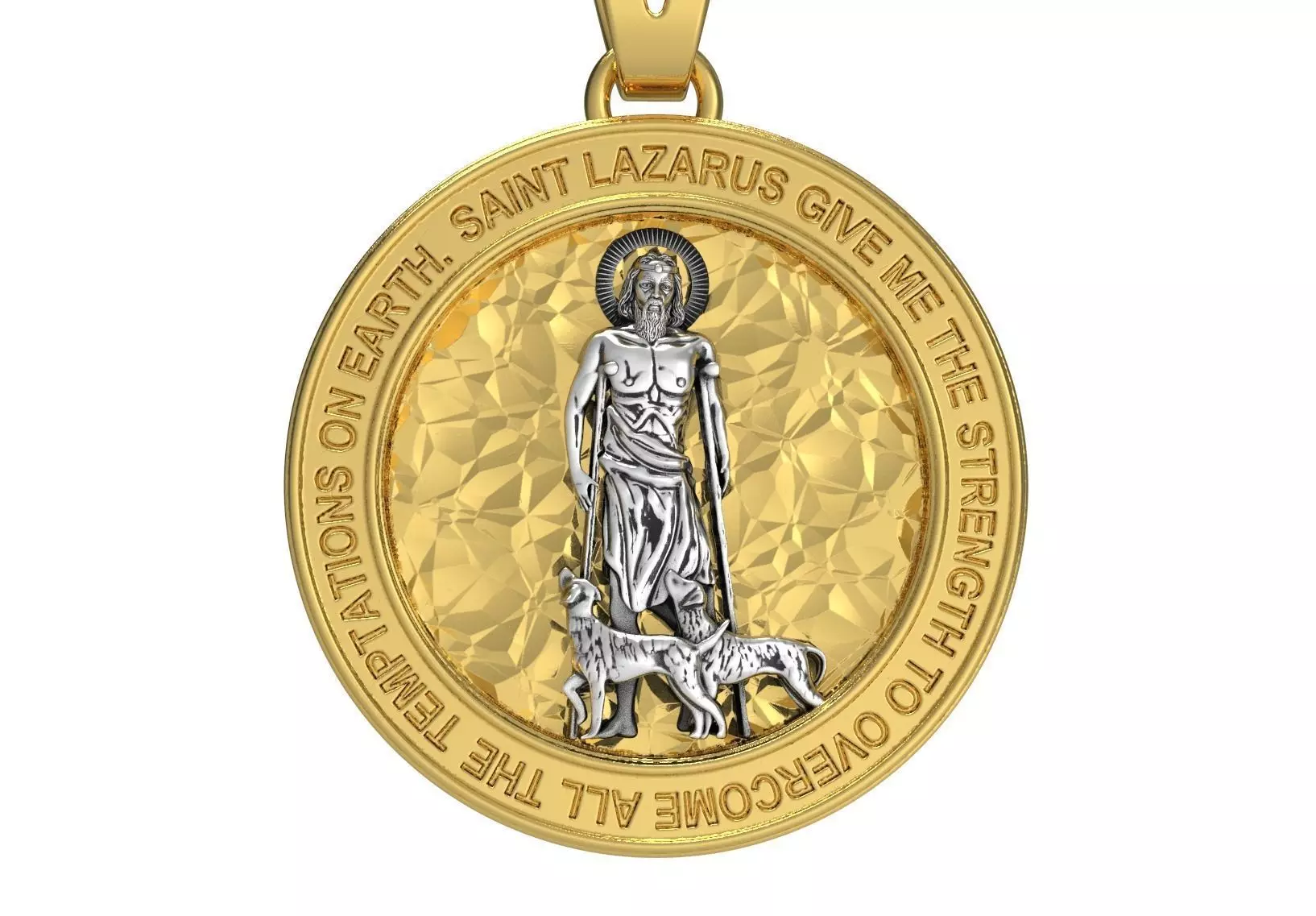 Saint Lazarus Pray 3D print model_0