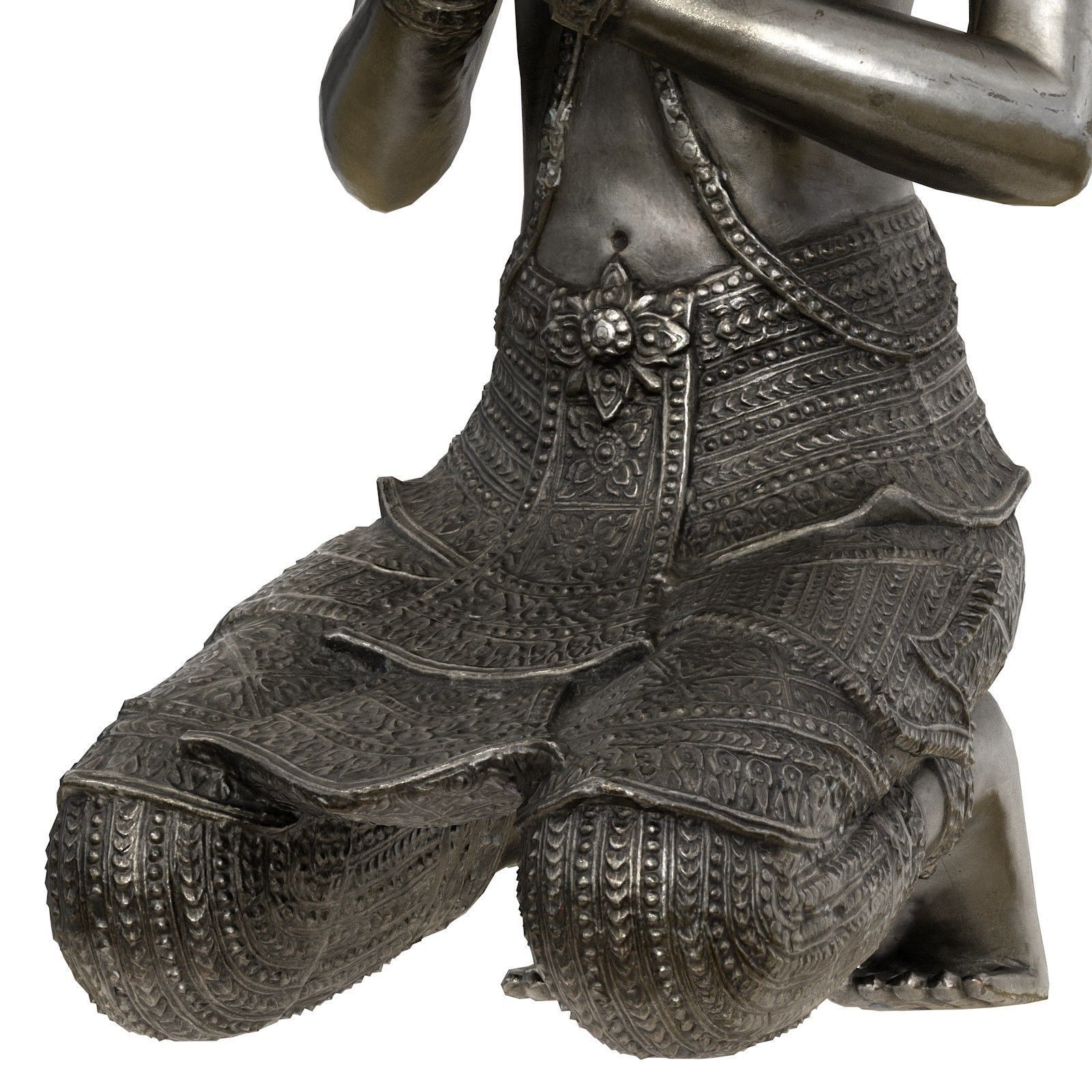 Female Thepphanom Low-poly 3D model_11