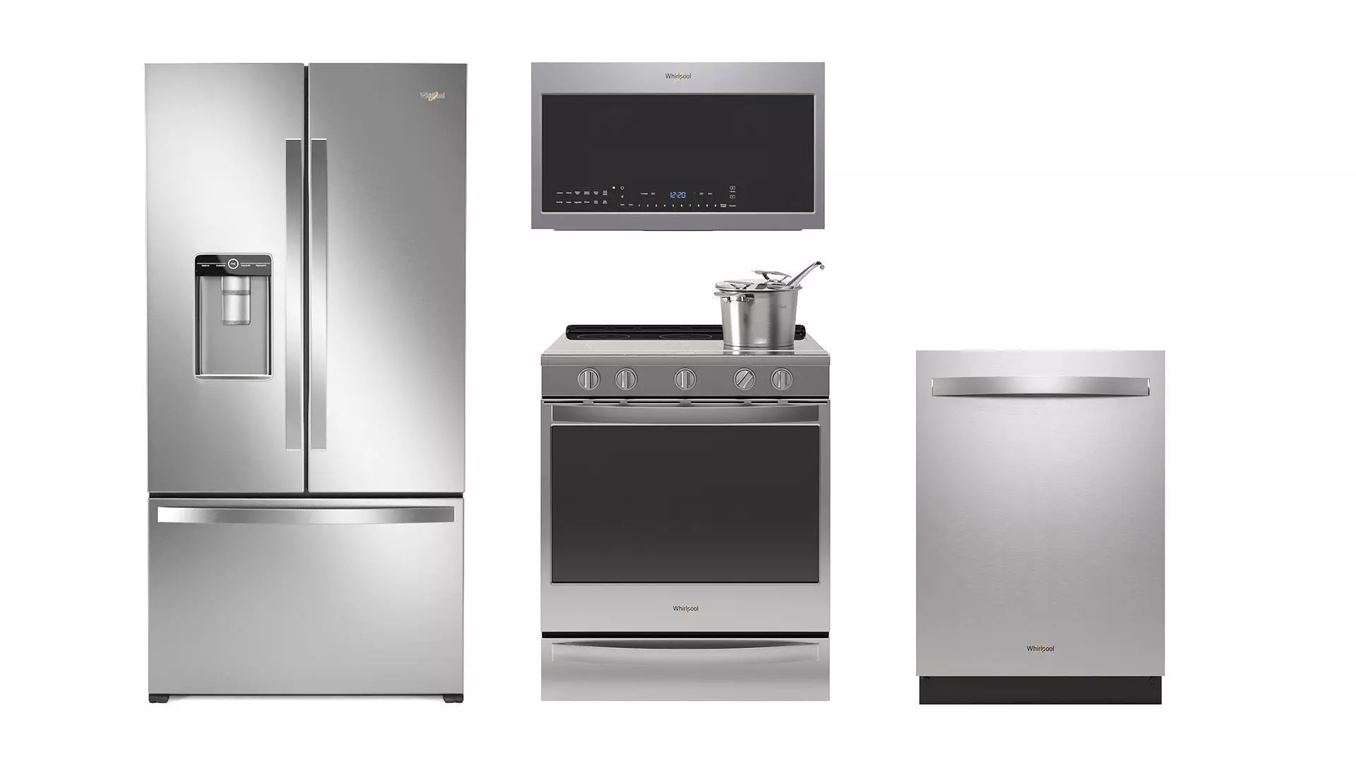 Whirlpool kitchen appliances 3D model_0