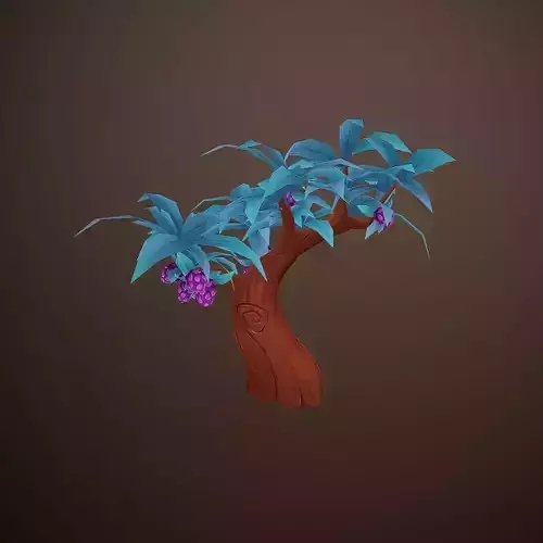 Stylized tree Free low-poly 3D model
