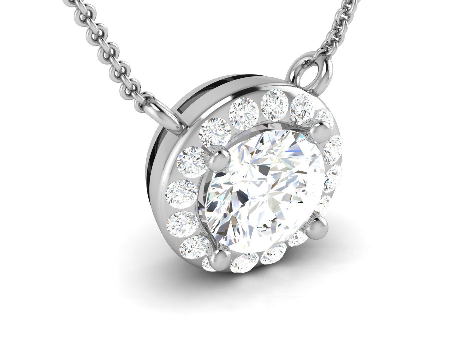 Solitaire pendant 3dm stl render detail 3D print model 3D print model_1