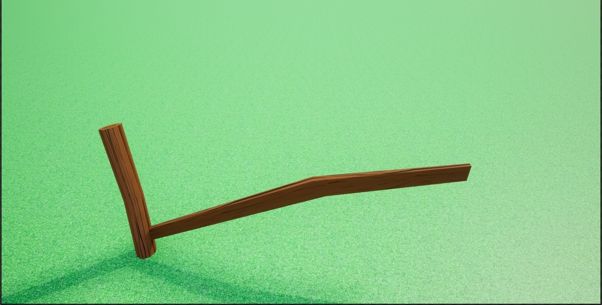 Cartoonish Low Poly Modular Wooden Fence Low-poly 3D model_14