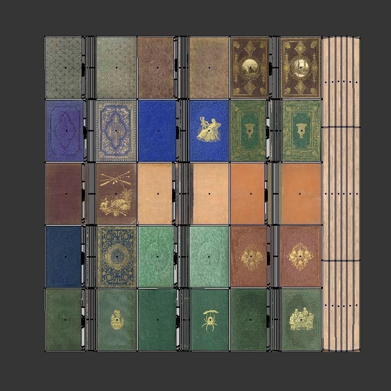 Books Pack 2 Low-poly 3D model_17
