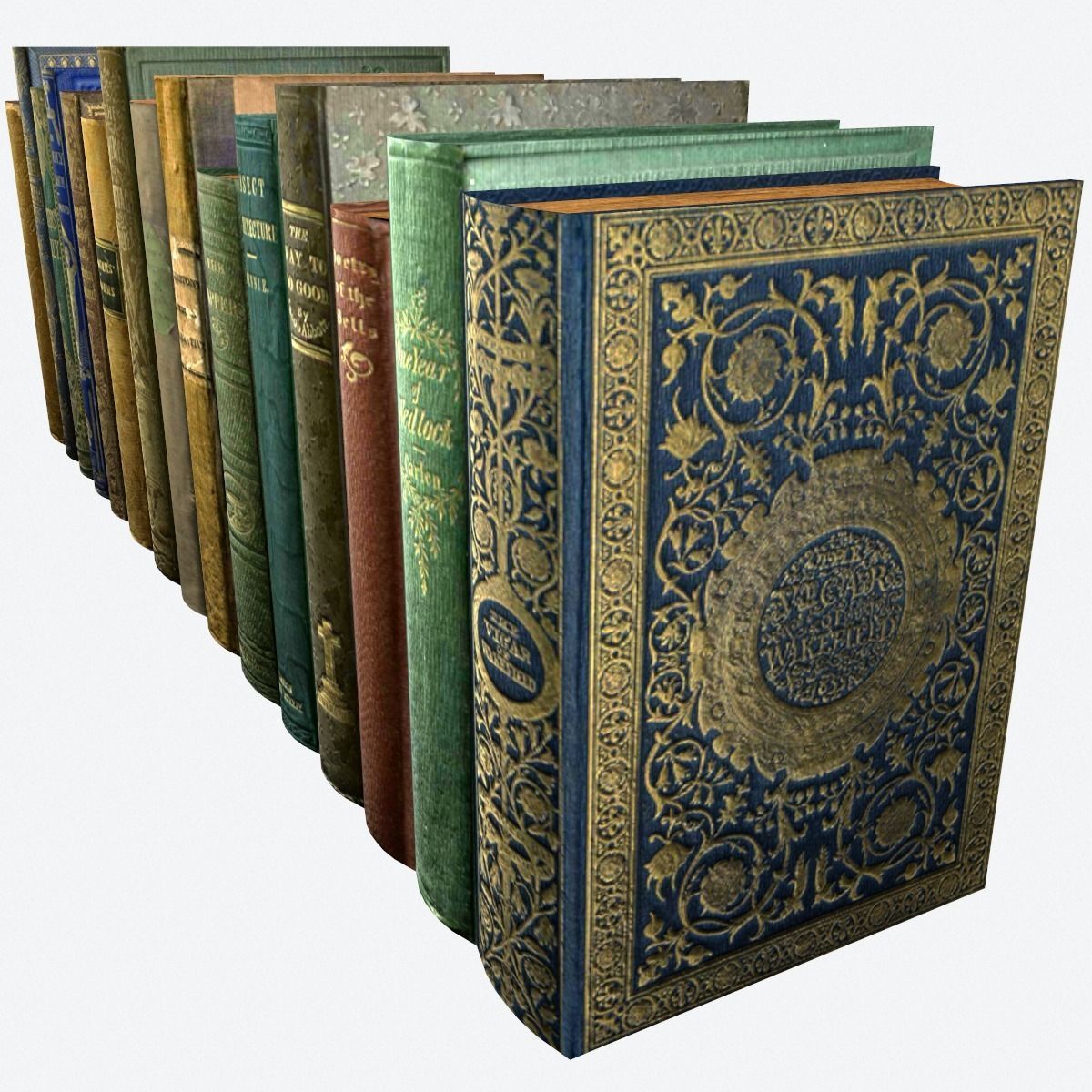 Books Pack 2 Low-poly 3D model_3