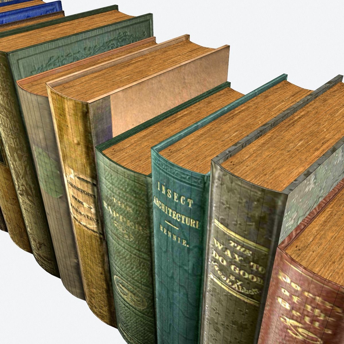 Books Pack 2 Low-poly 3D model_6