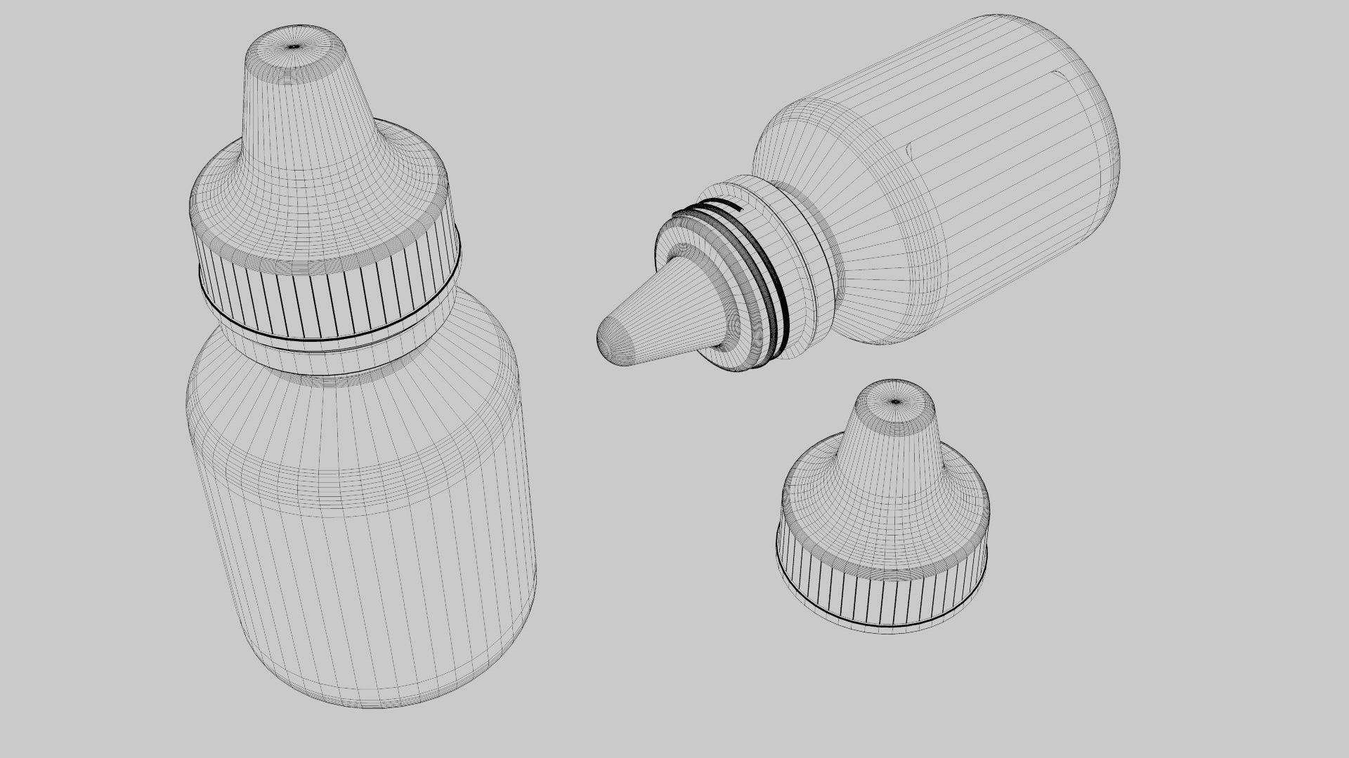 plastic eye dropper 3D model_5