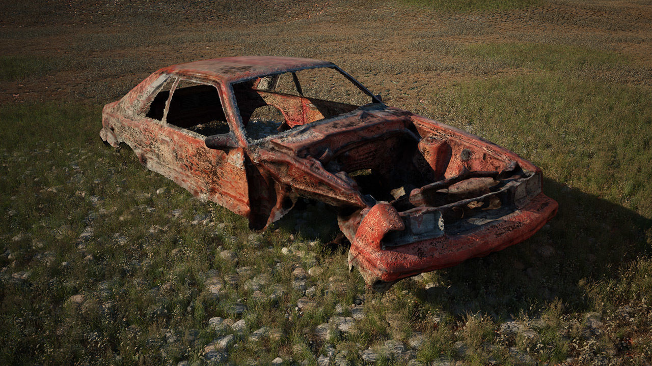 48 OLD ABANDONED CARS 3D model_34