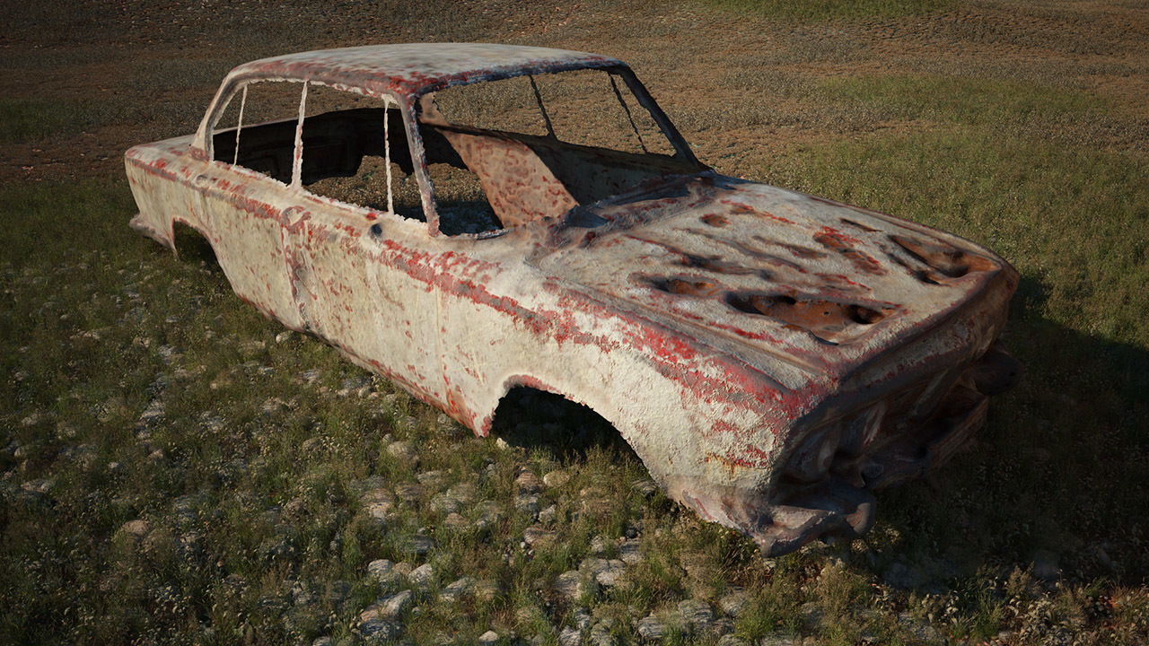 48 OLD ABANDONED CARS 3D model_20