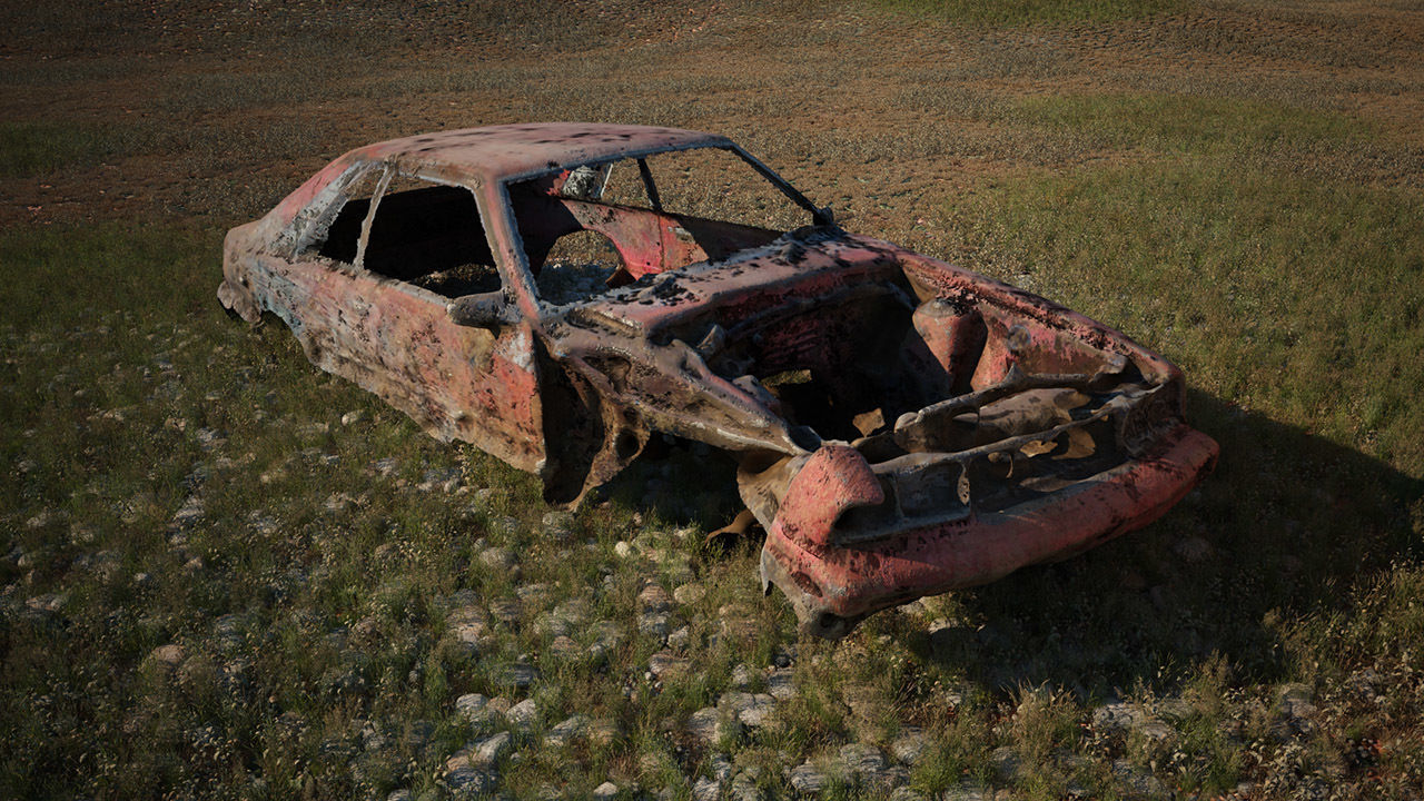 48 OLD ABANDONED CARS 3D model_24