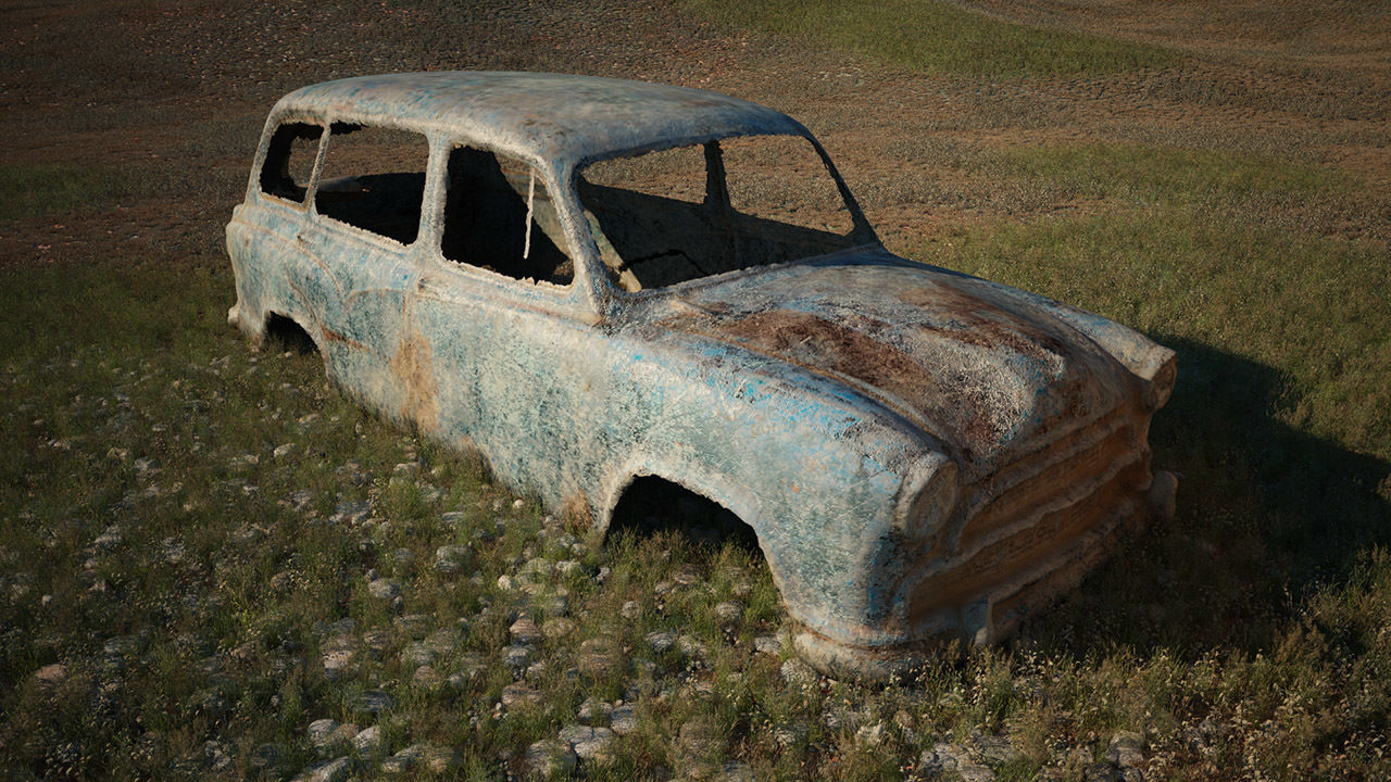 48 OLD ABANDONED CARS 3D model_19