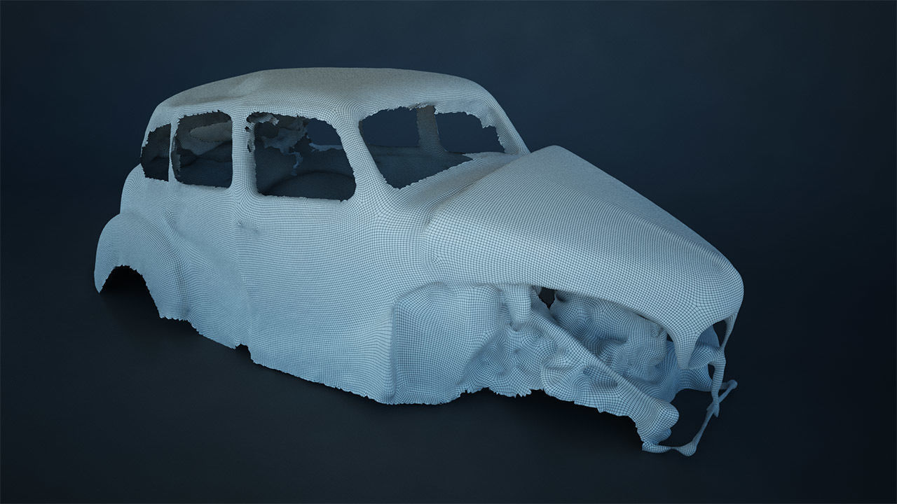 48 OLD ABANDONED CARS 3D model_46